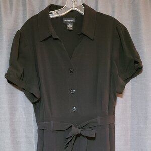 Lane Bryant Black Shirt Dress Size 22